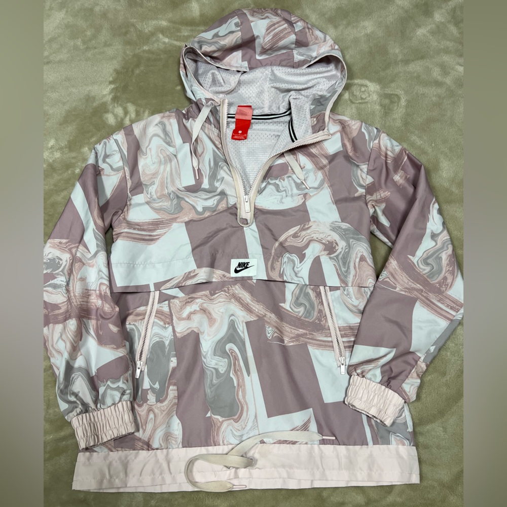 Nike Pullover Rain Jacket Slicker Sweatshirt Hoodie